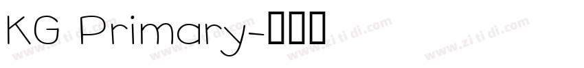 KG Primary字体转换
